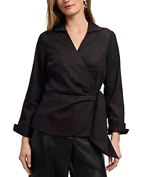 Foxcroft Salina Wrap Top