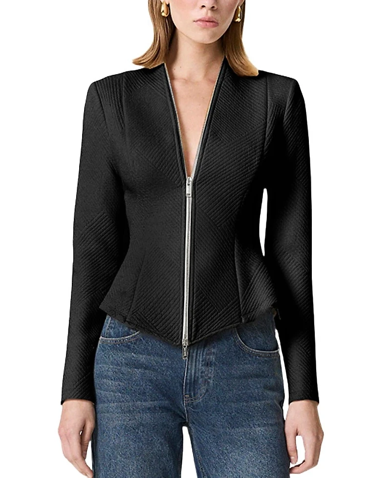 Nocturne Zipper Detailed Blouse