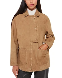 Whistles Bohdi Western Suede Biker Jacket
