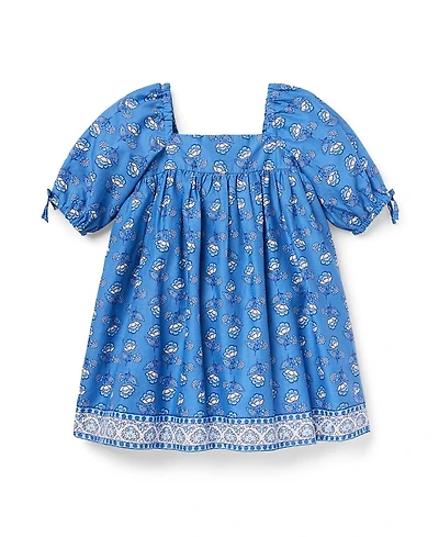Janie and Jack Girls' Floral Border Dress - Baby, Little Kid, Big Kid