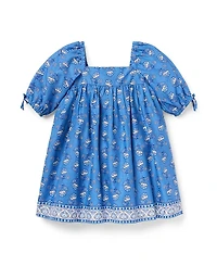 Janie and Jack Girls' Floral Border Dress - Baby, Little Kid, Big Kid