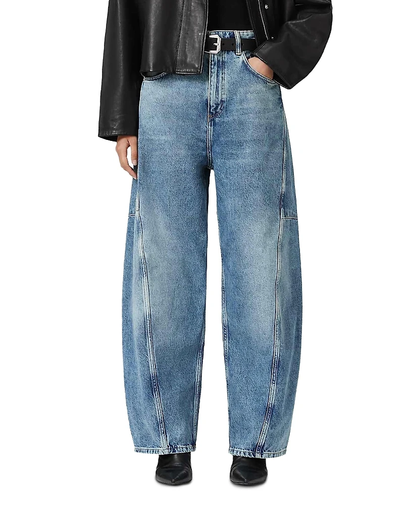 Allsaints Carter Mid Rise Barrel Jeans