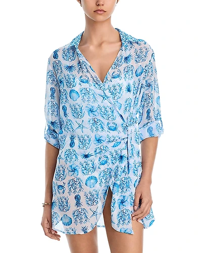 Aqua Swim Wrap Shirt Cover-Up - Exclusive