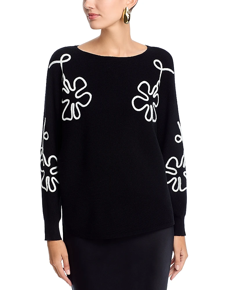 Sioni Soutache Crewneck Sweater