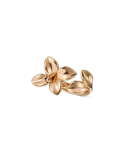 Pasquale Bruni 18K Rose Gold Giardini Segreti Diamond Flower Cuff Ring