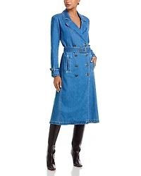 L'Agence Bradley Denim Trench Coat
