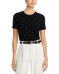 L'Agence Stormy Embellished Tee