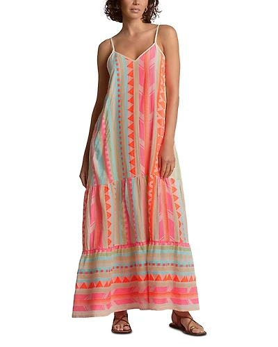 Elan Spaghetti Strap Maxi Swim Cover-Up Dress