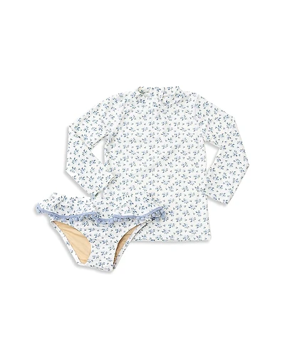 Shade Critters Girls' Cottage Floral Two Piece Swimsuit - Little Kid