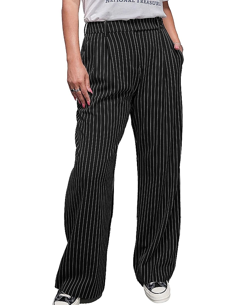 Wildfang The Empower Pinstripe Wide Leg Trouser