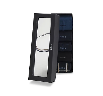 Boss Check Socks, Pack of 5