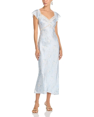 LoveShackFancy Eline Silk Dress