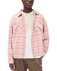 Represent Long Sleeve Printed Button Front Shirt