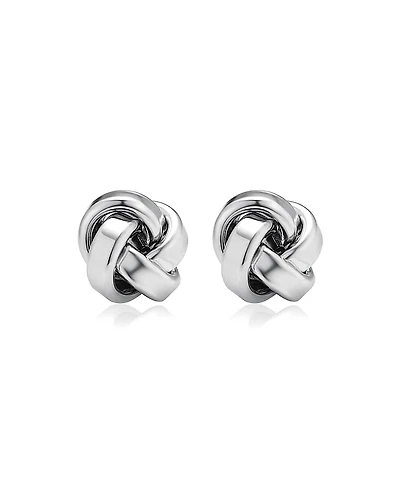 Oradina Sterling Silver Eternal Knot Studs