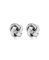 Oradina Sterling Silver Eternal Knot Studs