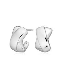 Oradina Sterling Silver Kisses Drop Earrings