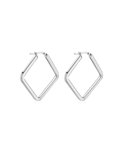 Oradina Sterling Silver Quad Midi Hoops