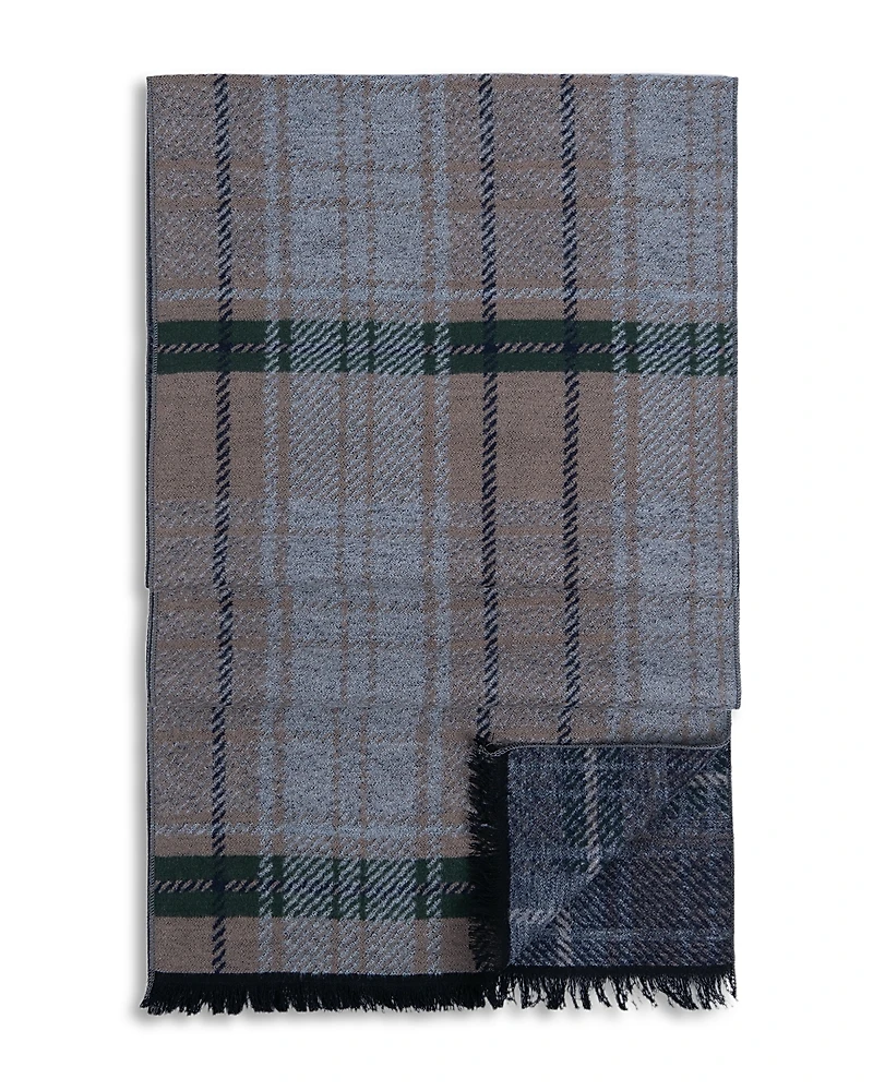 Ted Baker Plaid Silk Scarf