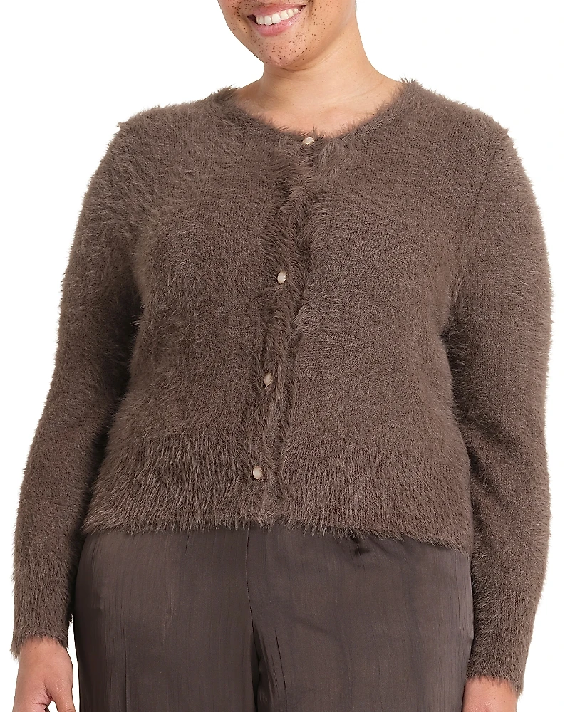 Estelle Plus Camille Eyelash Texture Cardigan