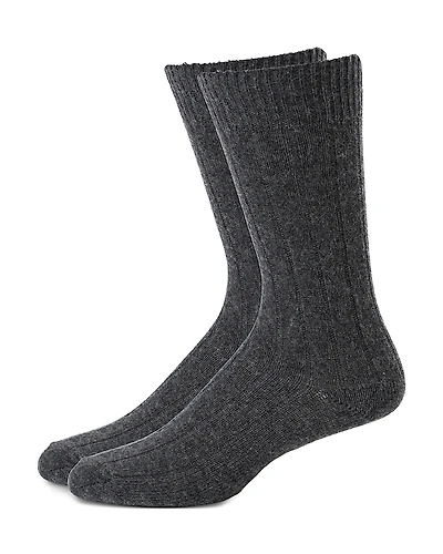 The Men's Store at Bloomingdale's Cashmere Blend Crew Socks, Pack of 2 - Exclusive