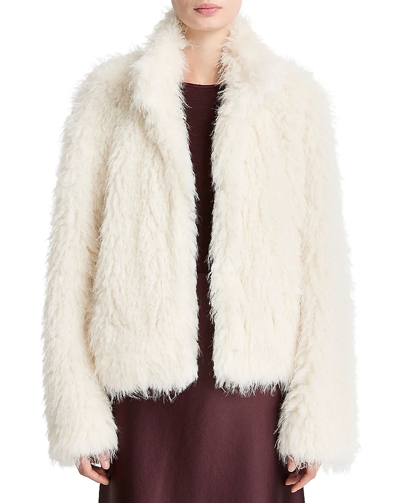 Vince Shaggy Faux Fur Jacket