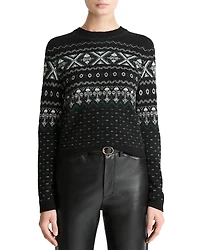 Vince Boiled Fair Isle Cashmere Sweater