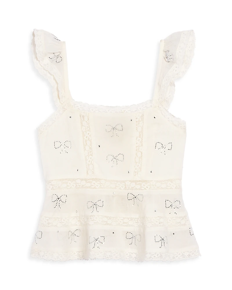 LoveShackFancy Girls' Melsy Top - Little Kid