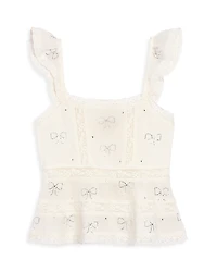LoveShackFancy Girls' Melsy Top - Little Kid