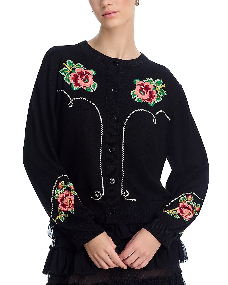 The Great. Rose Western Cardigan