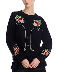 The Great. Rose Western Cardigan