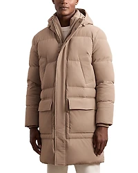 Reiss Moon Longline Quilted Down Coat