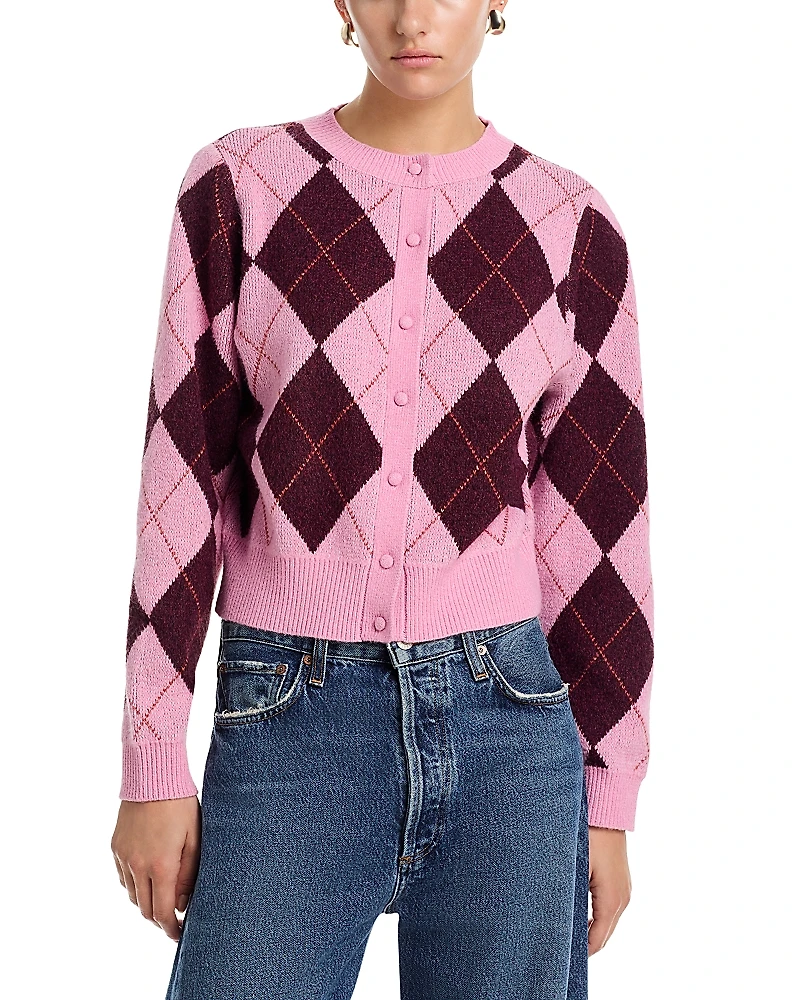 525 Maxine Argyle Cardigan Sweater