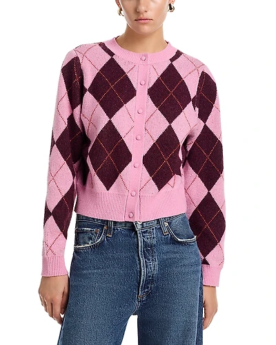 525 Maxine Argyle Cardigan Sweater