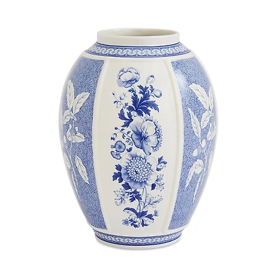 Spode Blue Italian British Flowers Vase, 10