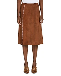 Marni Suede A Line Skirt