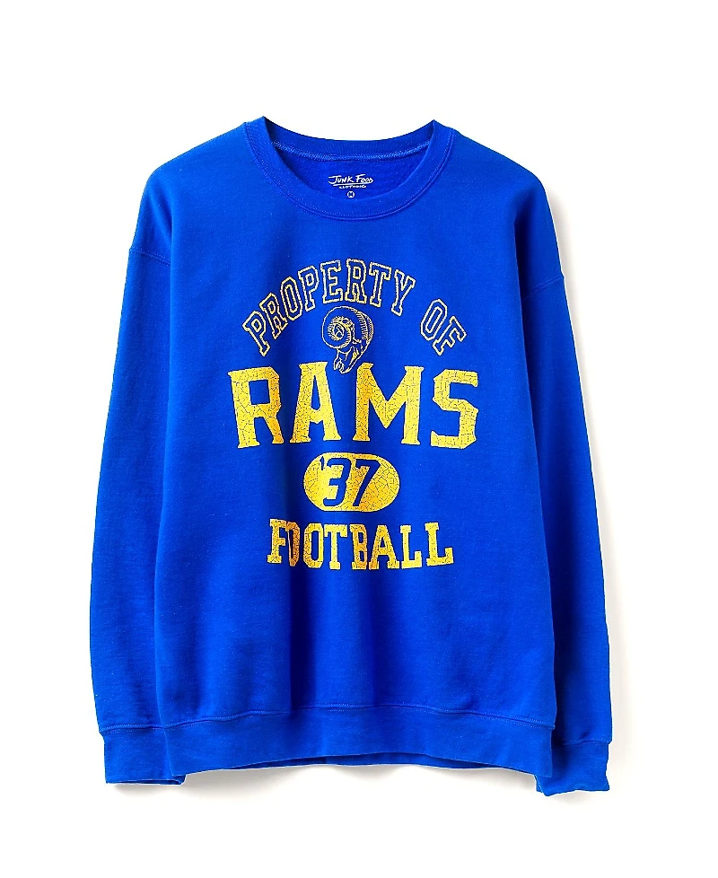 Junk Food Clothing Unisex Nfl Los Angeles Rams Property Flea Market Crew Fleece