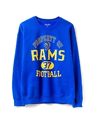 Junk Food Clothing Unisex Nfl Los Angeles Rams Property Flea Market Crew Fleece