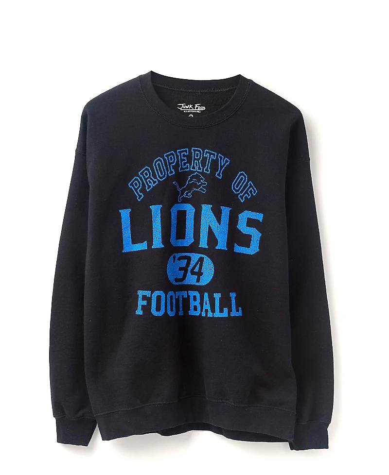 Junk Food Clothing Unisex Nfl Detroit Lions Property Flea Market Crew Fleece