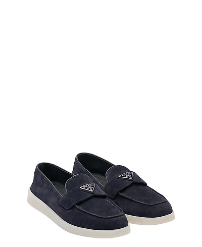 Prada Women's Suede Leather Loafers
