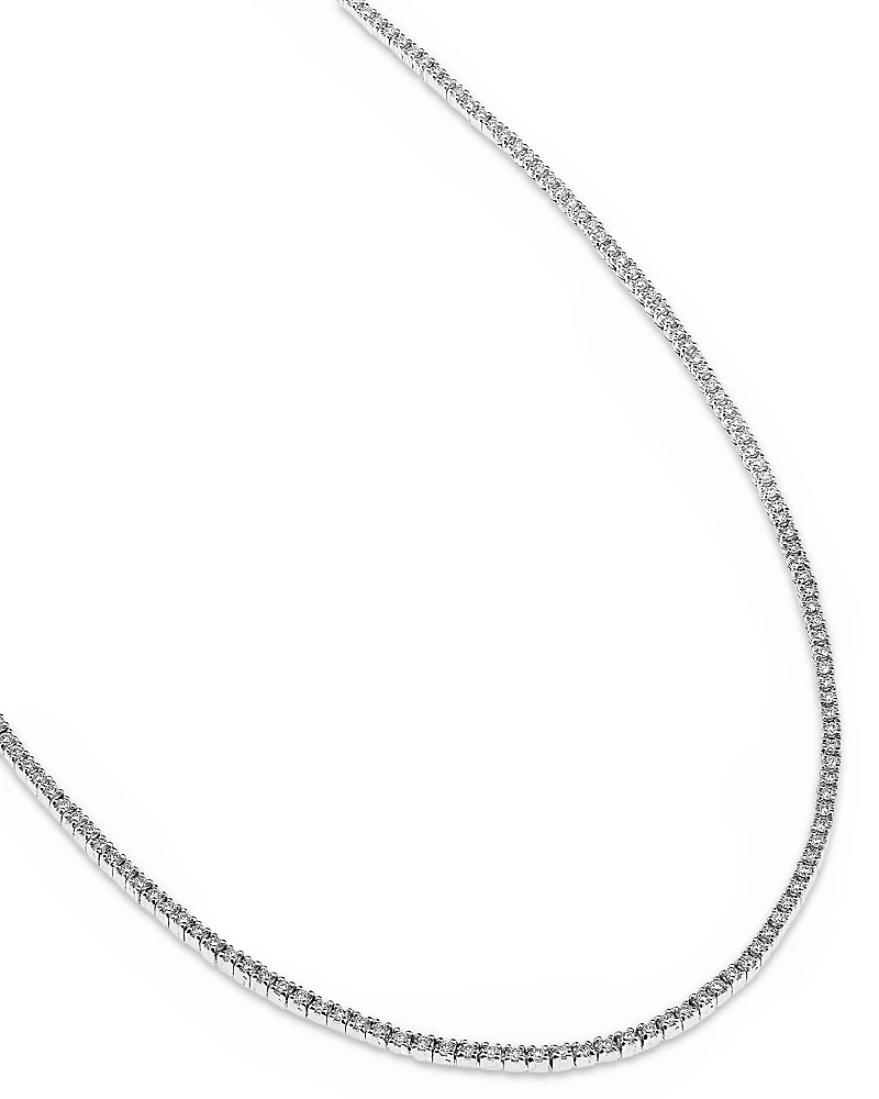 Lana Jewelry Diamond Skinny Tennis Necklace