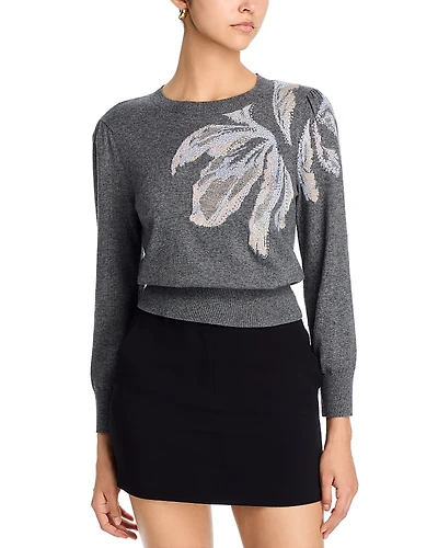 Cinq a Sept Multi Tulip Pullover Sweater