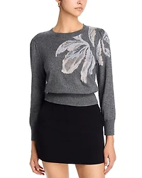 Cinq a Sept Multi Tulip Pullover Sweater