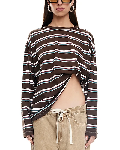 Lioness Horizon Asymmetric Long Sleeve Top