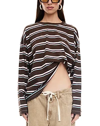 Lioness Horizon Asymmetric Long Sleeve Top