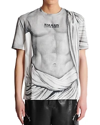 Balmain Statue Printed Tee