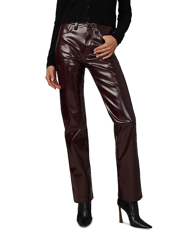 Joe's Jeans The Patent High Rise Faux Leather