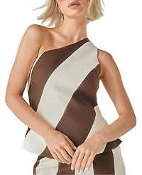 Nasty Gal Stripe Tailored One Shoulder Top