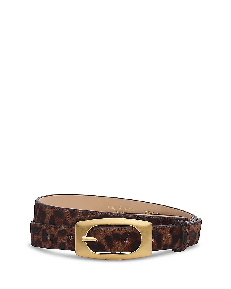 rag & bone Women's Rory Calf Hair Belt