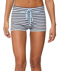 Edikted Lillian Striped Knit Shorts