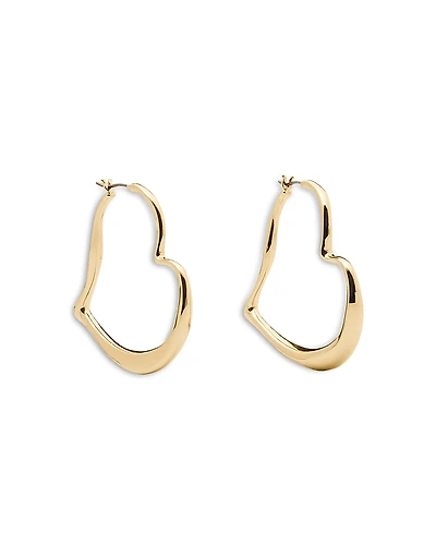 kate spade new york Amour Heart Hoop Earrings